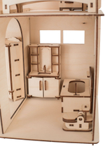 Большой набор кукольной мебели из дерева ХэппиДом 6 в 1