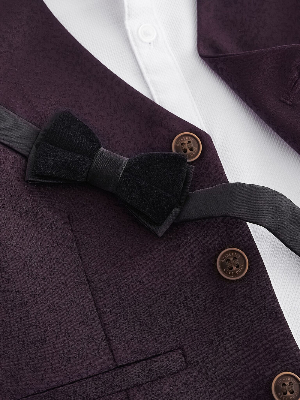 Комплект из четырех предметов для мальчика Next 633-611, Бордовый, Белый