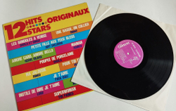 Винтажная виниловая пластинка LP Сборник 12 Hits 12 Stars (France 1983)