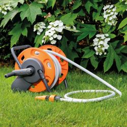 Катушка для шланга GF GF80005846 MINI CONCEPT PLUS механическая переносная в комплекте со шлангом 1/2 15м | Аксессуары для полива Green Apple