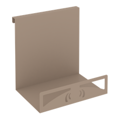 Навесной лоток для бумаг вертикальный широкий MAN-23 Металл Мокко 230*180*250