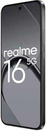 6.57" Смартфон REALME 16 5G 8/256Gb,  RMX5171,  NFC,  AMOLED,  120Гц,  7000мAч,  черный