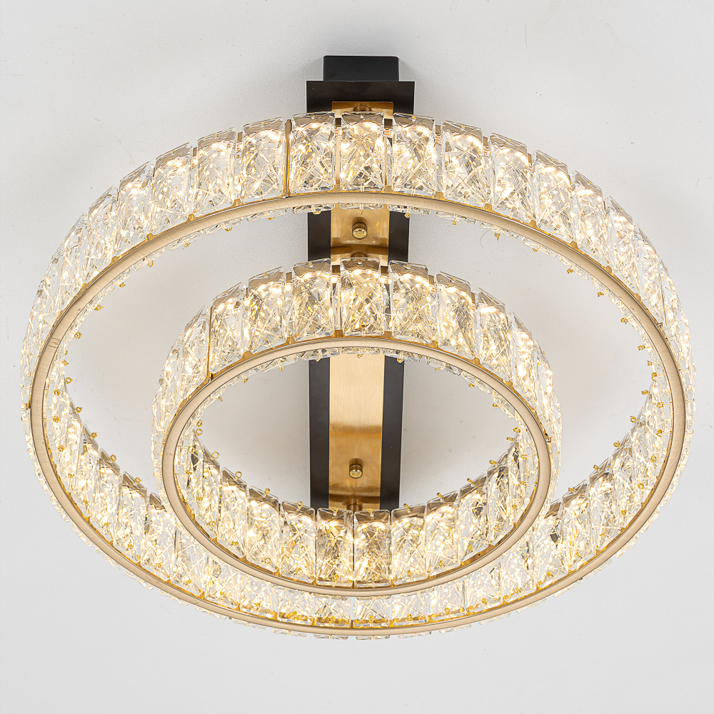 Citilux PALANT CL325152 LED Люстра хрустальная Чёрный+Бронза