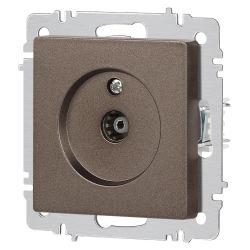 Розетка Intro Accent 6-301-08 TV одиночная, IP20, СУ, бронза | Intro