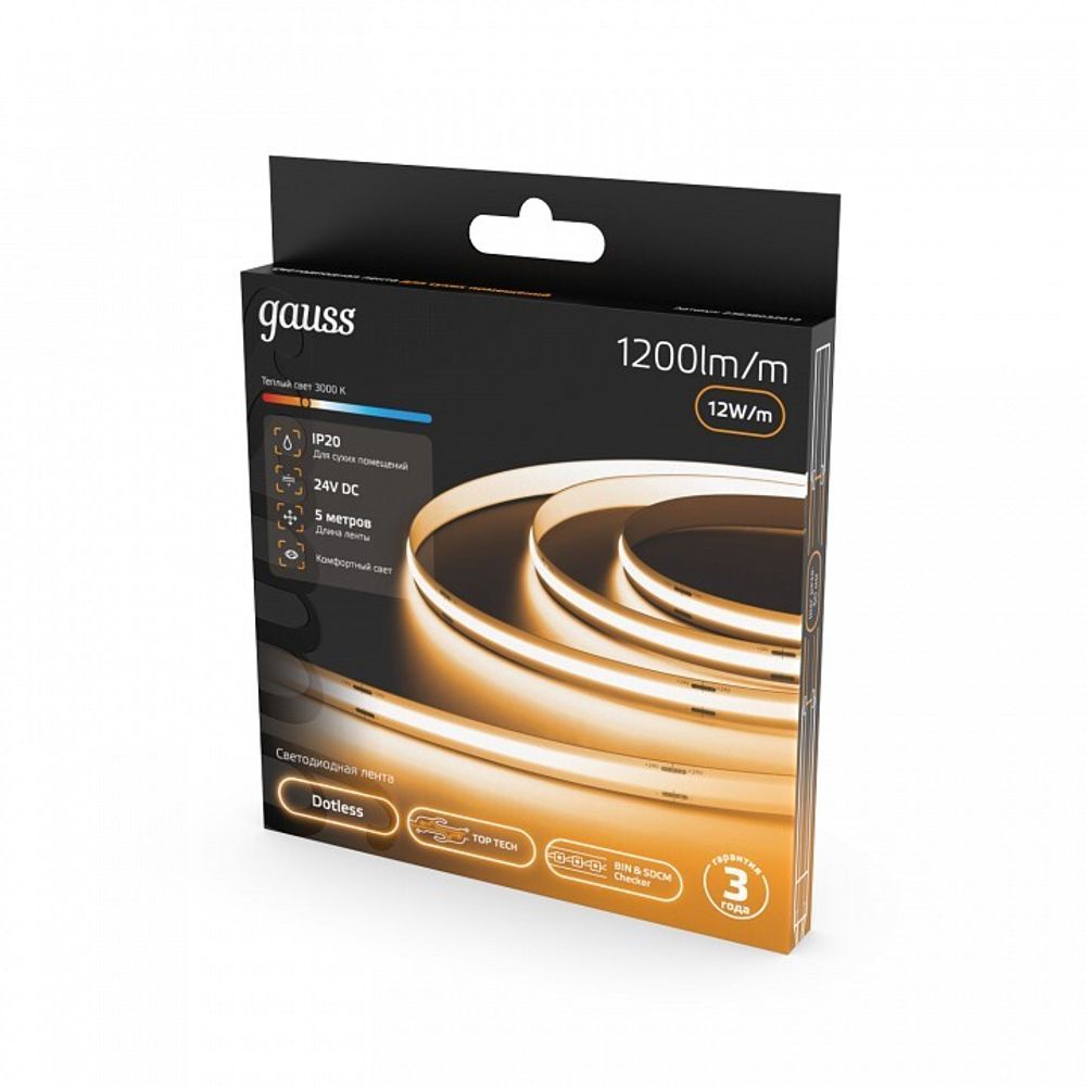 Лента светодиодная Gauss  23638032012