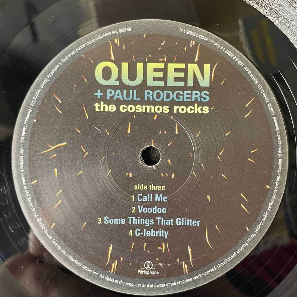 Винтажная виниловая пластинка LP Queen and Paul Rodgers The Cosmos Rocks (EU 2008)