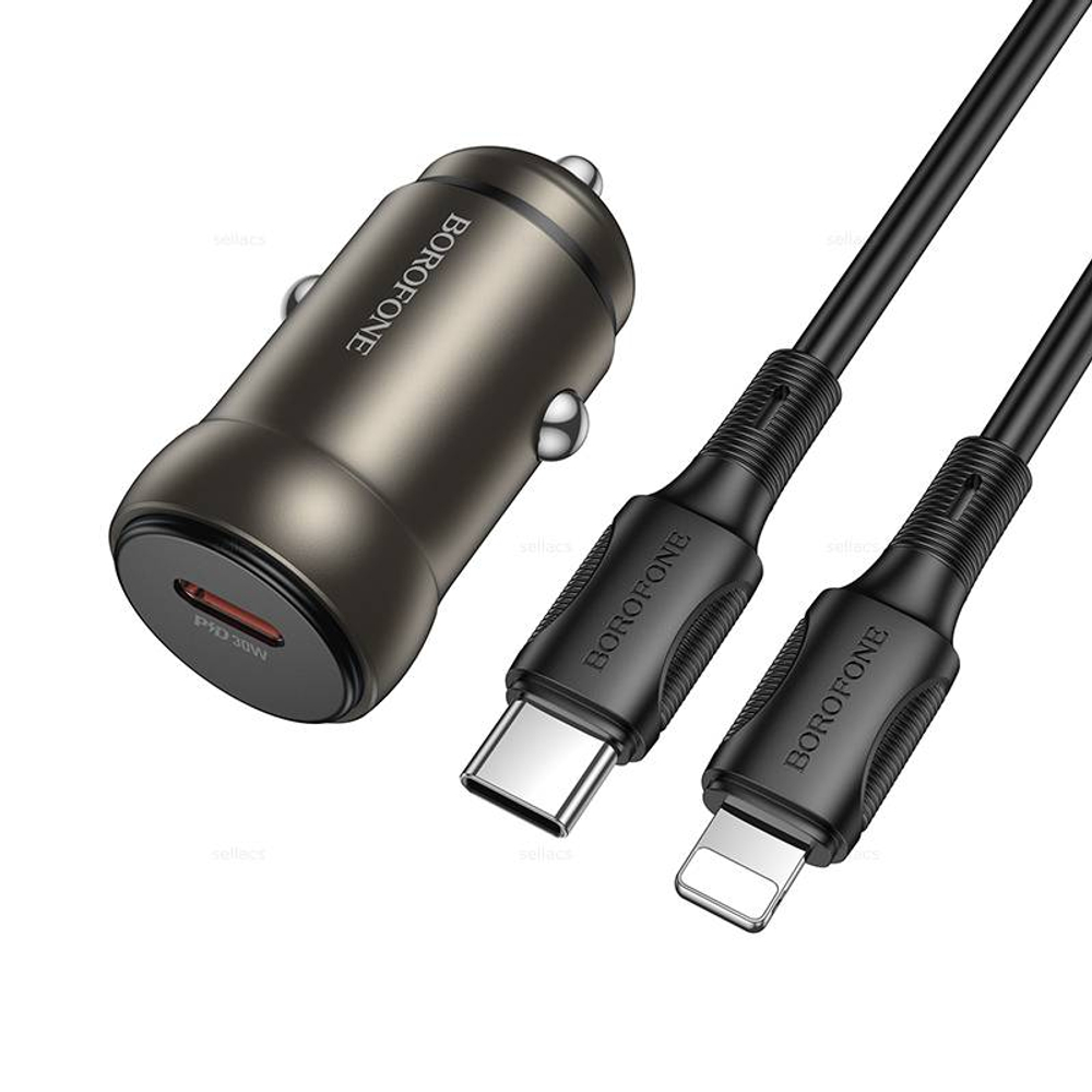 Автомобильное зарядное устройство Для Lightning Borofone PD30W BZ32 (black)