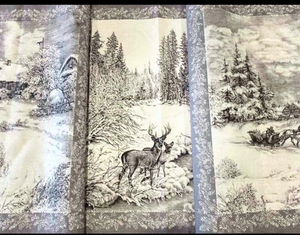 Полотенца вафля, рогожка (новый год)