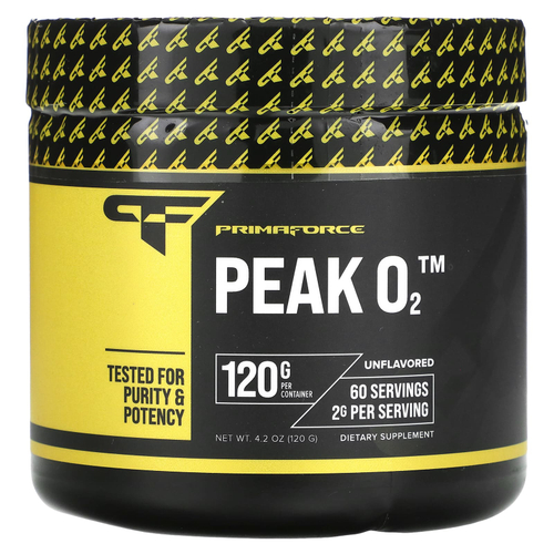 Primaforce, Peak O2, без добавок, 120 г (4,2 унции)