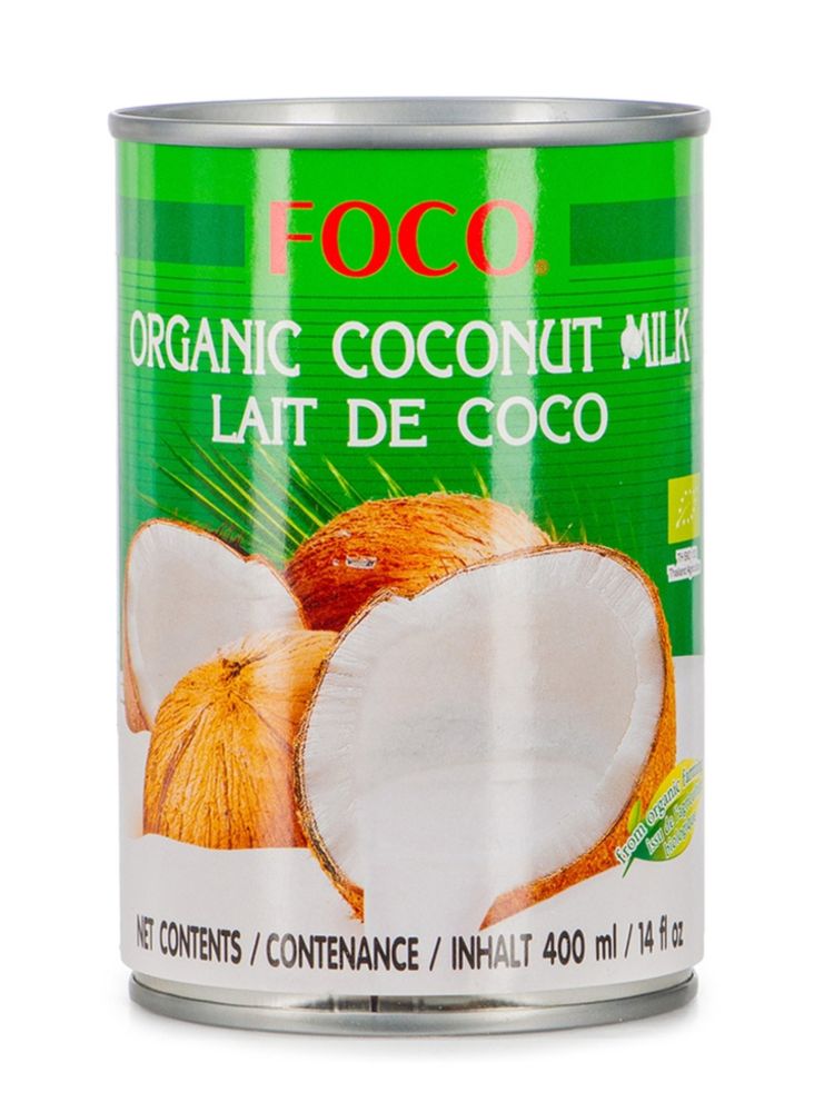 FOCO Organic кокосовое молоко 10-12%, 400 мл, 3 шт