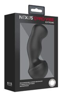 Черный вибростимулятор Nexus Gyro Vibe Extreme - 18 см.