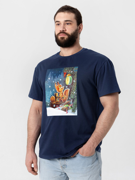 Футболка мужская Mjölk х Зарубин Белочка