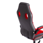 Кресло RACER GT new кож/зам/ткань, металлик/красный, 36/08