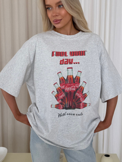 Футболка Coca-cola серый