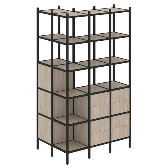 Лофт Угловой внешний стеллаж наборный VR.L-54  862*1278*2280