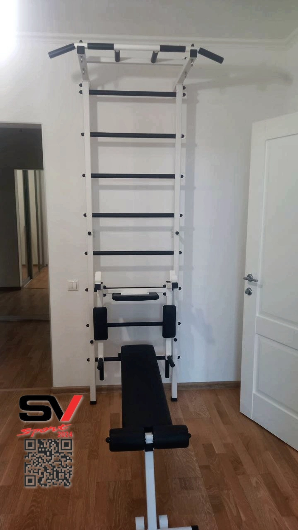 Монтаж шведской стенки Sv Sport в бетонные, кирпичные стены