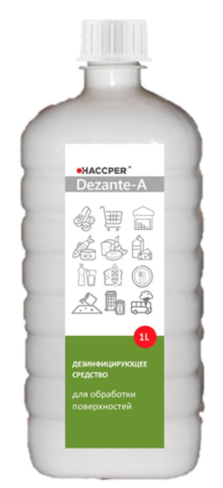 Дезинфицирующее средство для обработки поверхностей HACCPER Dezante-A, 1 л.