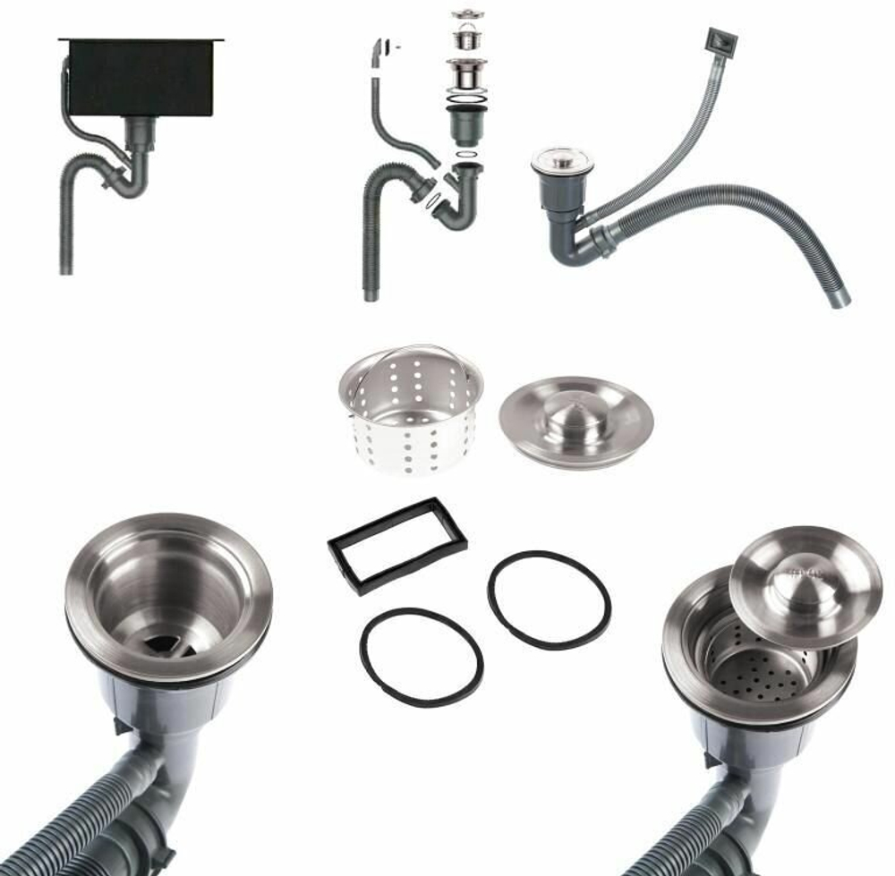 МЕТАЛ.МОЙКА 60х45 (ПРЯМОУГОЛЬНАЯ, САТИН, 60-69)