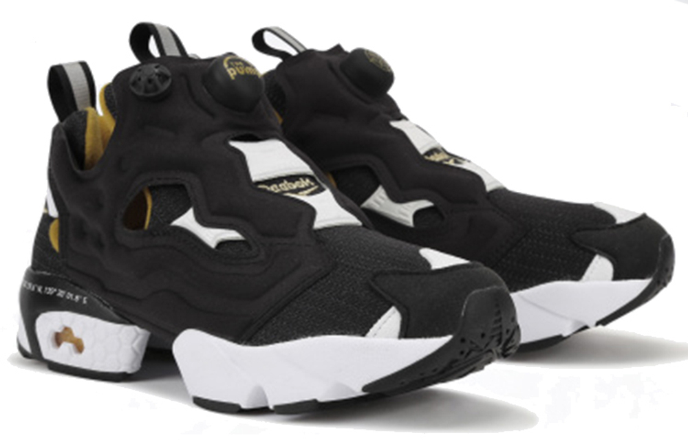 Reebok Instapump Fury mesh shock absorption low-cut life casual shoes for men and women the same style black