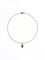 Чокер "Black Cross" Silver