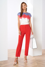 3830 Брюки женские (красный)