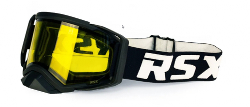Очки RSX Blizzard Winter с двойной линзой Black/White/Black_Yellow Lens