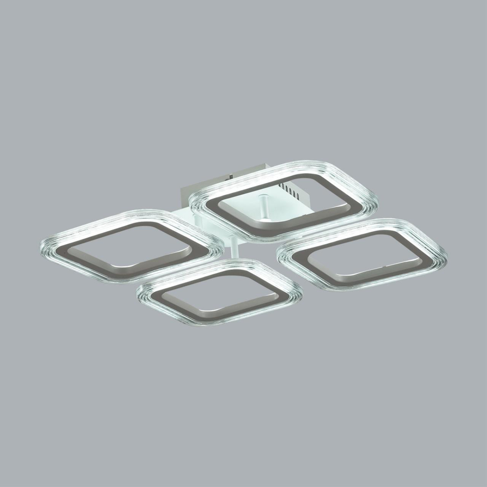 8026/42CL LEDIO LN24 белый/белый, металл/акрил Потолочный светильник с ПДУ LED 42W 3000-6000К 220V KVADRO