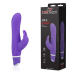 Фиолетовый силиконовый вибратор со стимулятором клитора - 21 см. (Цвет: фиолетовый)