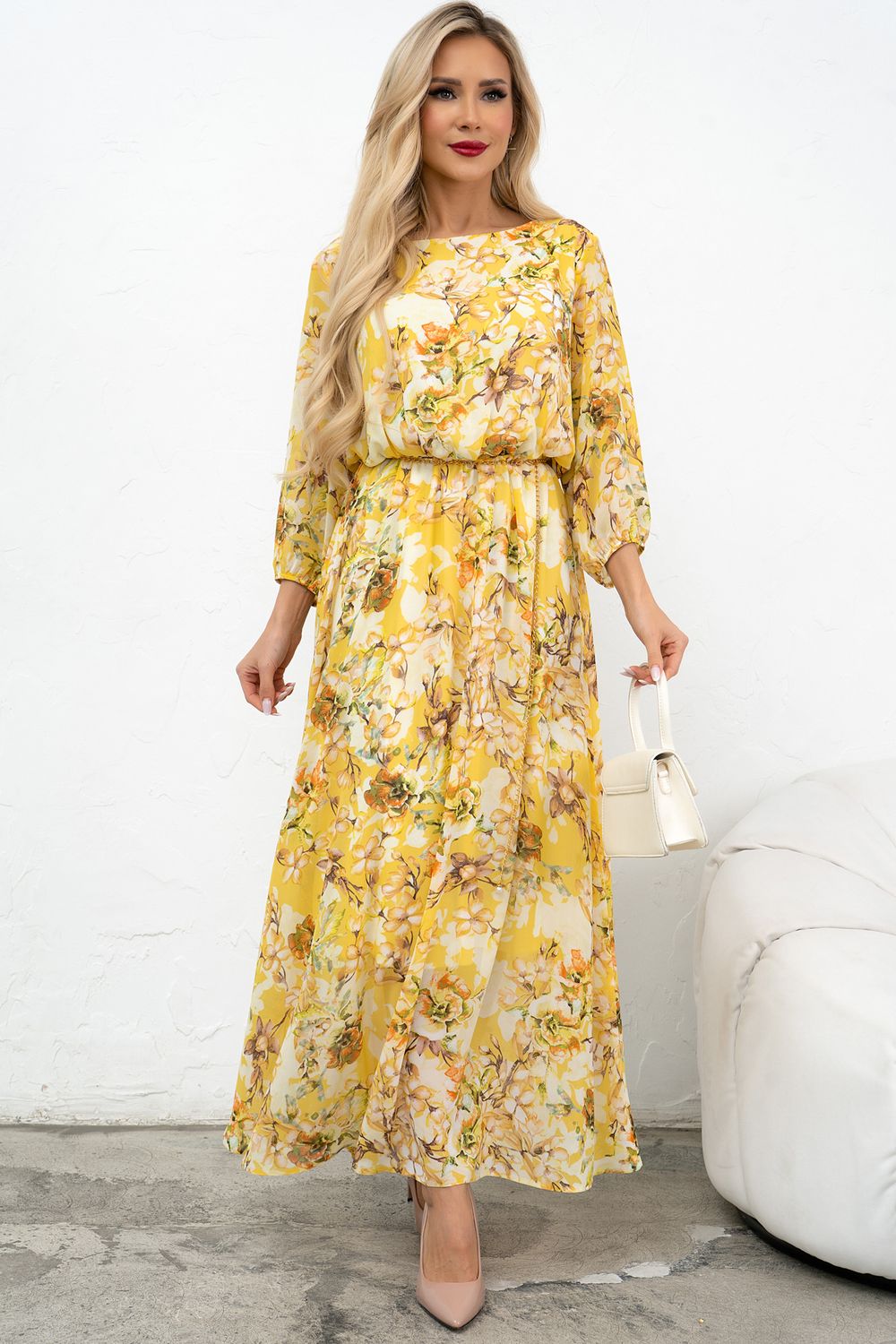 Платье Софитель (желтый) Р11-1209 Nikol