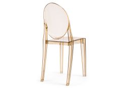 Пластиковый стул Victoria clear brown