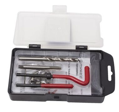 Набор инструментов и футорок для восстановления резьбы М8х1.25, 25пр., в кейсе Forsage F-929U3