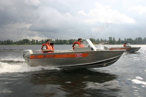 Алюминиевая лодка Wellboat 45M