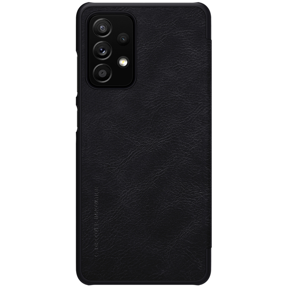 Кожаный чехол книжка Nillkin Qin Leather для Samsung Galaxy A52, черный цвет