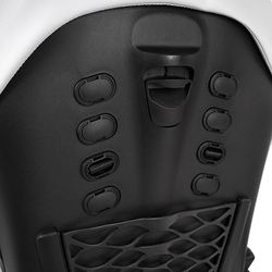 Детская коляска Roan Esso 2025 Кожа 2 в 1 ESSK/215/1 White/Black/руч.Тем.коричневый