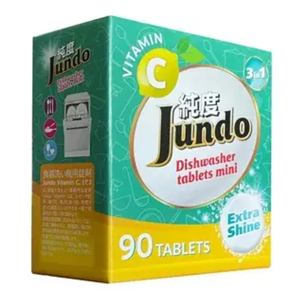 Таблетки для посудомоечной машины 3в1 90шт, с витамином С и активным кислородом Jundo Vitamin C*7