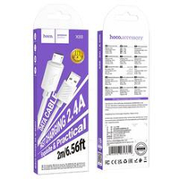 Hoco X88 Gratified зарядный дата кабель для Micro(L=2M) (white)