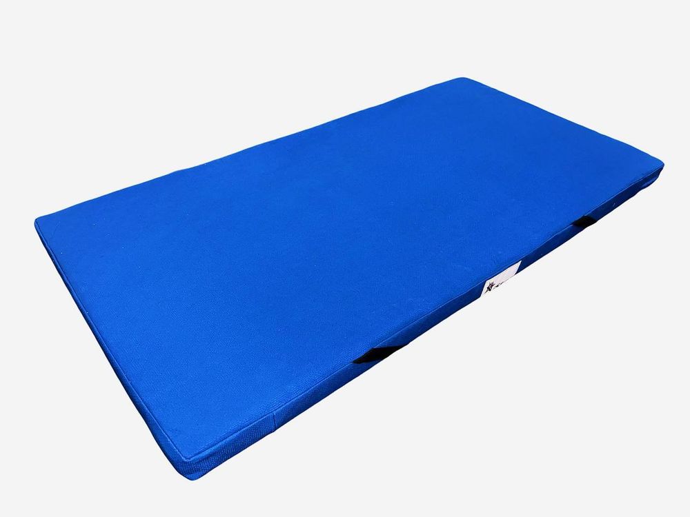 Мат "Гимнастический" - чехол синий хлопок - наполнение поролон - 2x1x0.1м