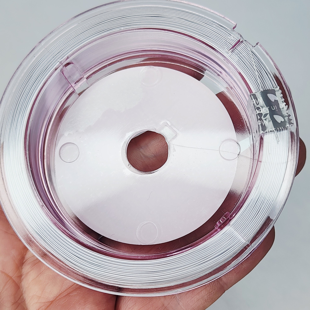 Ювелирный тросик, ланка, SakuLux, цвет белый жемчужный (P.SILVER), 0.4мм, цена за 1 метр