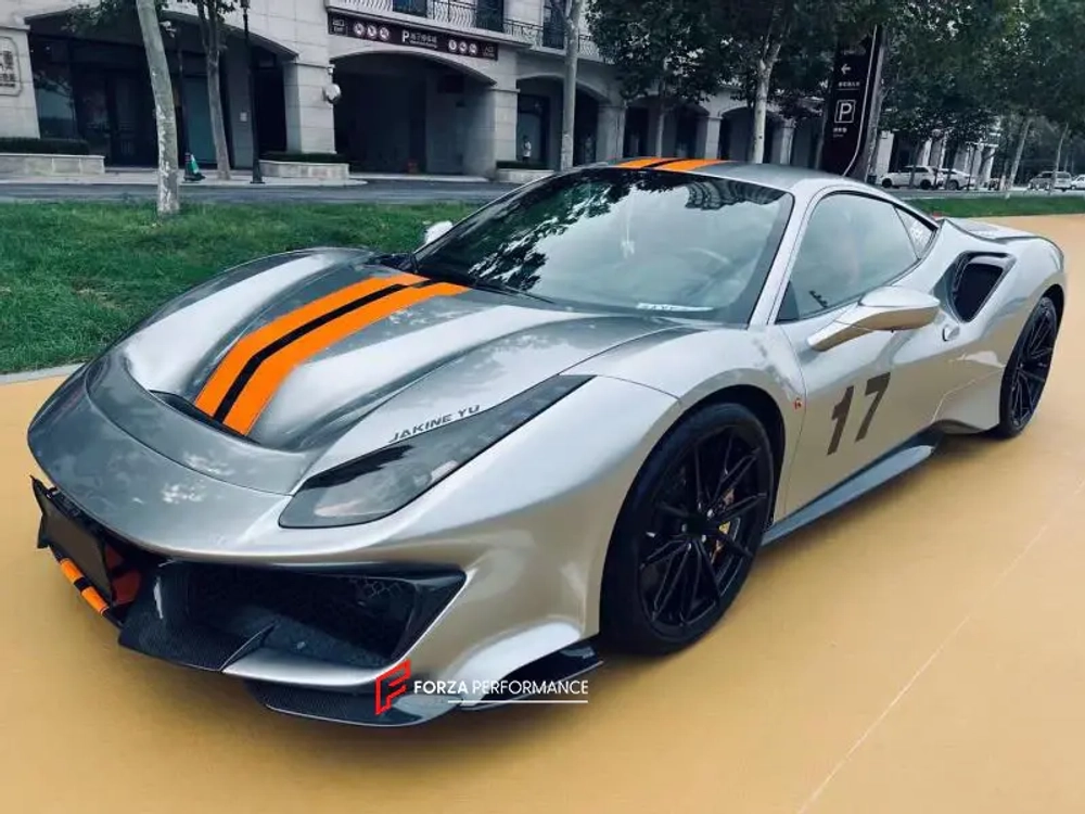 Карбоновый обвес переделка для Ferrari 488 2015-2020 переделка в Pista Феррари