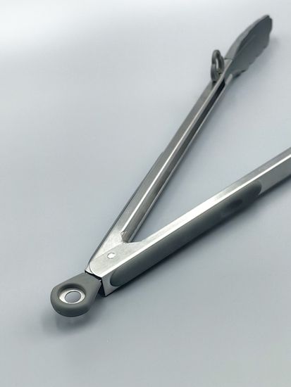 Щипцы силиконовые 35,5 см Kamille КМ 7513 с ручками из нержавеющей стали