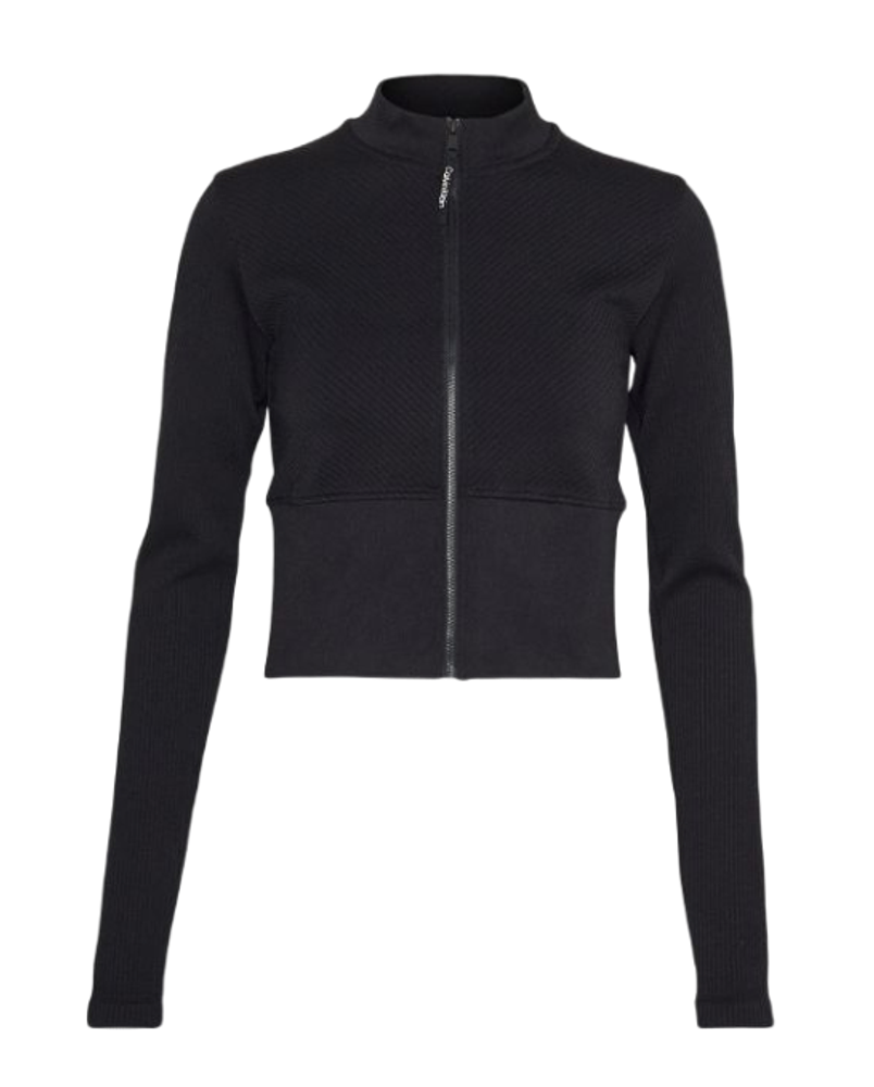 Женская Кофта теннисная Calvin Klein Sameless Full Zip Jacket - black beauty