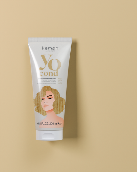 Кондиционер Бежевый для придания блеска и цвета с кислым pH YO COND Beige, 200ml