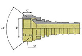 Фитинг DN 50 JIC (Г) 2.1/2 Interlock