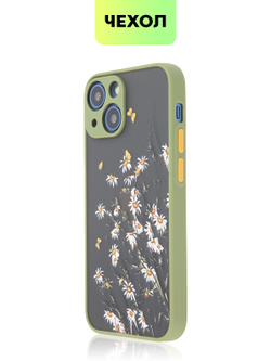 Чехол BROSCORP для Apple iPhone 13 mini оптом (арт. IP13MINI-ST-TPU-KHAKI-PRINT)