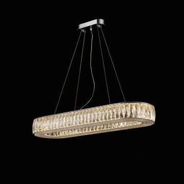 Люстра подвесная хрустальная E76-L1000*W300*H100 CHROME SALE