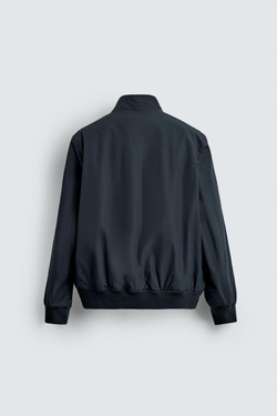 ZARA СТЕГАНАЯ КУРТКА WATER REPELLENT, МОРСКОЙ ТЕМНО-СИНИЙ