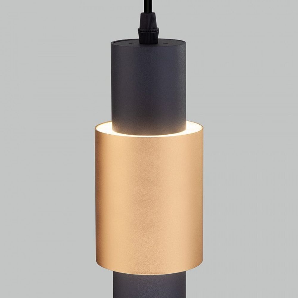 Подвесной светильник Eurosvet Bento 50204/1 LED черный/матовое золото