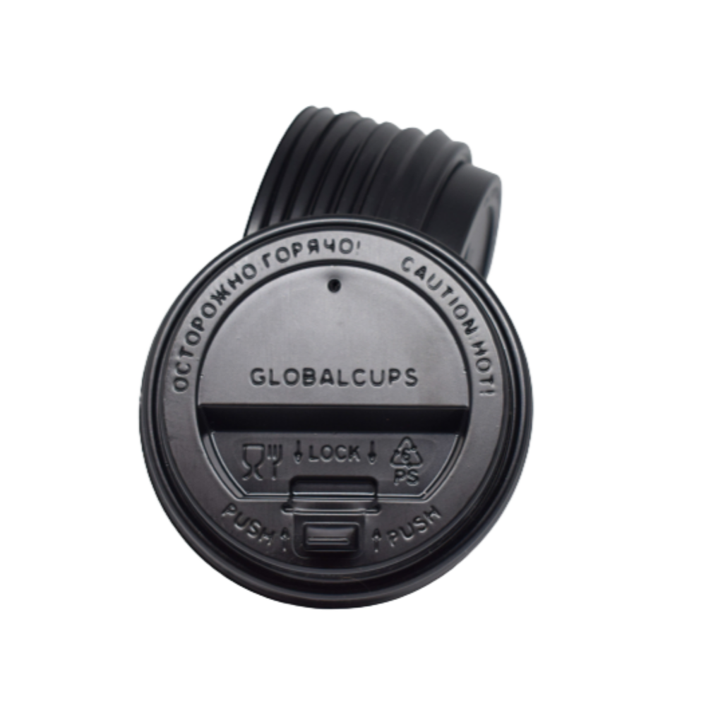 Крышка пластиковая GlobalCups 90 мм с клапаном