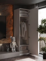 Шкаф Распашной Белый 61х220x52,5 SOHO