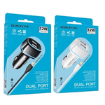 Автомобильная зарядка Borofone BZ14 12w 2 USB, 013305 Чёрный